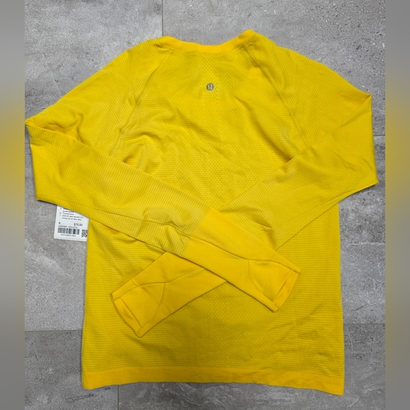 Lululemon Swiftly Tech Long-Sleeve Shirt 2.0 *Race LengthUtility Yellow / Sz 8 - Picture 7 of 8
